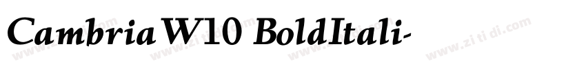 CambriaW10 BoldItali字体转换